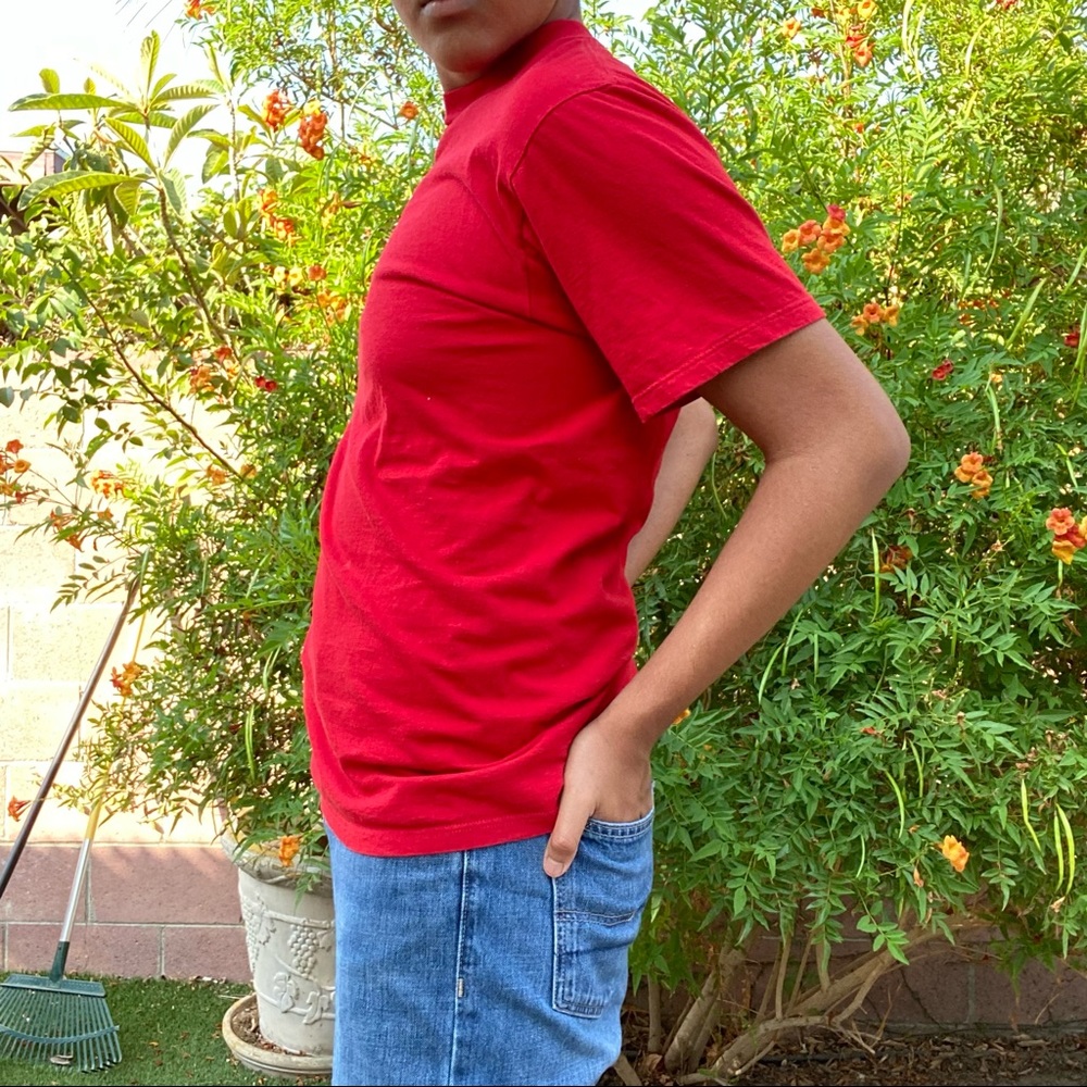 Vintage Basic Red Tee - image 3